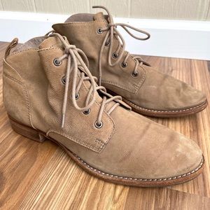 Sam Edelman Leather "Mare" Lace Up Ankle Bootie